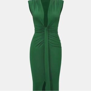 Micas Green date night dress